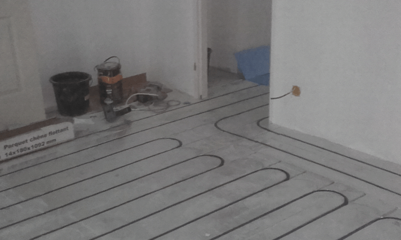 Logiciel de calepinage pour plancher chauffant sec